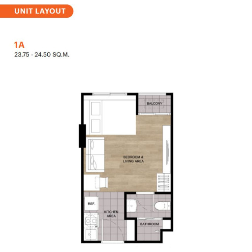 DCondo Vite, Studios - from 23 m² to 24 m²