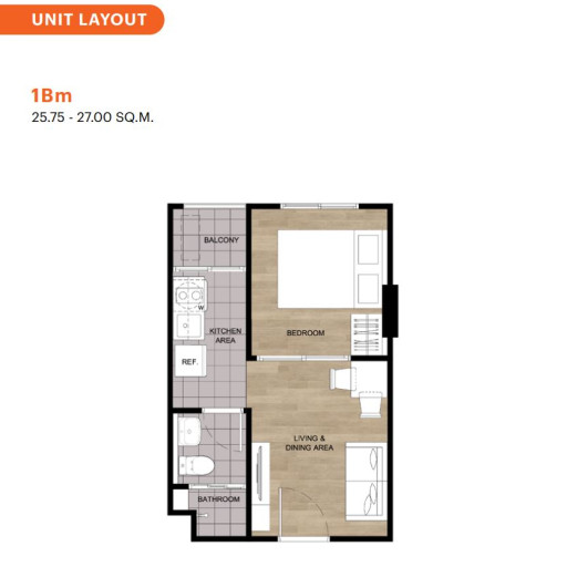 DCondo Vite, 1 bedroom apartments - from 25 m² to 27 m²